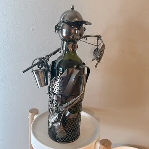 Fishing metal man 13.5” high